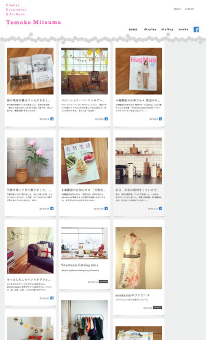 mitsuma tomoko web site design