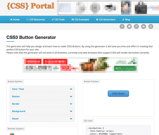 CSS3 Button Generator - CSS Portal